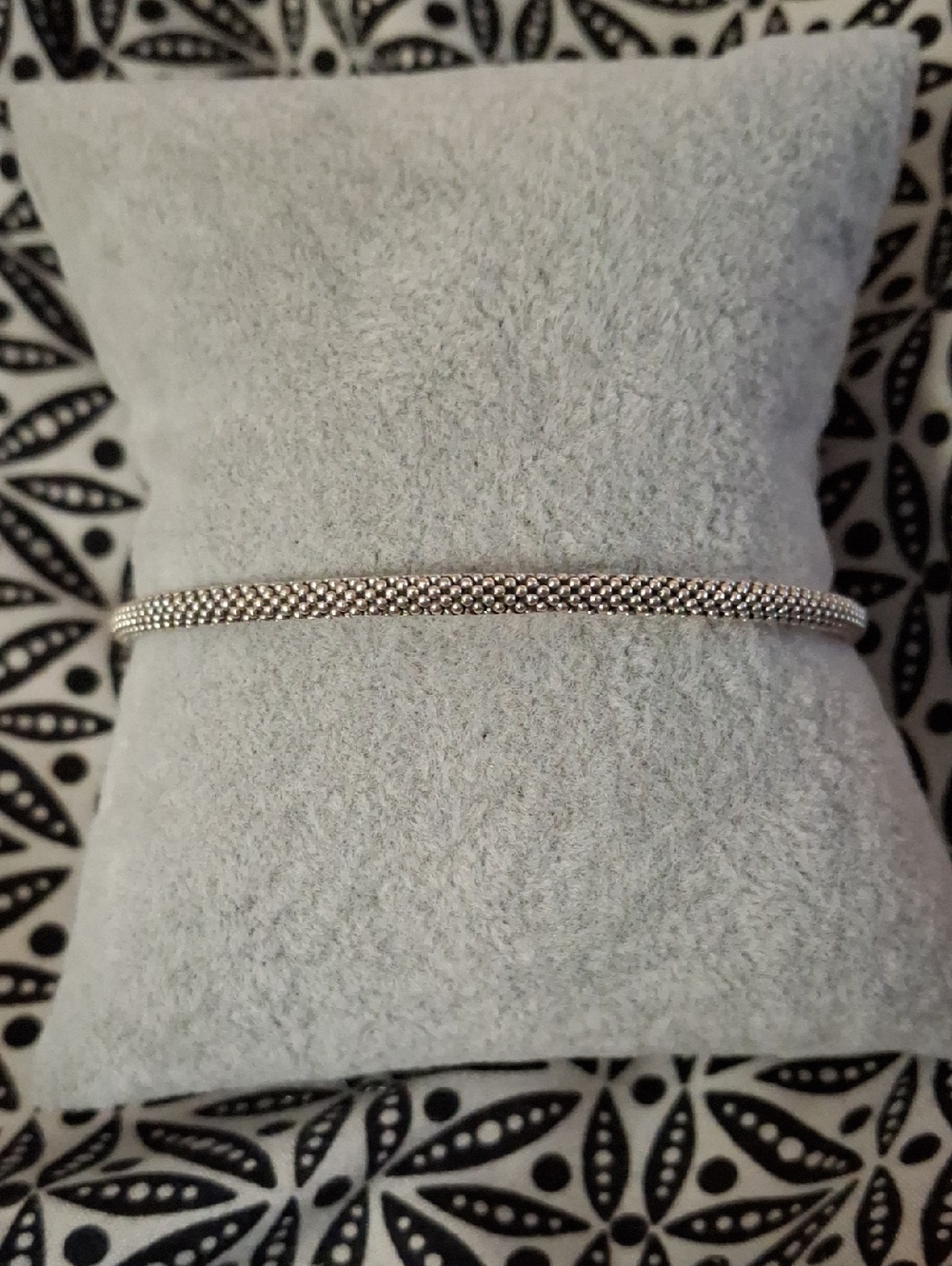 LAGOS Sterling Silver Woven Mesh Bangle Bracelet